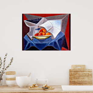 Gris - Fruit en Boek Poster