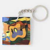 Gris - Gitaar en Fles Sleutelhanger (Achterkant)