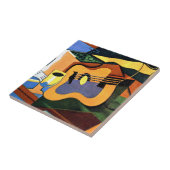 Gris - Gitaar en Fles Tegeltje (Zijkant)