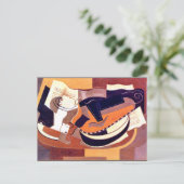 Gris - Gitaar en fruitschaal Briefkaart (Staand voorkant)