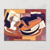 Gris - Gitaar en fruitschaal Briefkaart (Voorkant)