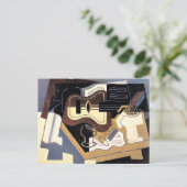 Gris - Gitaar en klarinet, beeldende kunst, Briefkaart (Staand voorkant)