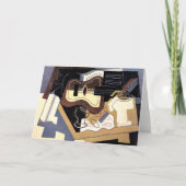 Gris - Gitaar en klarinet, beeldende kunst, Kaart (Voorkant)