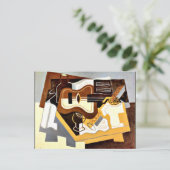 Gris - Gitaar met Klarinet Briefkaart (Staand voorkant)