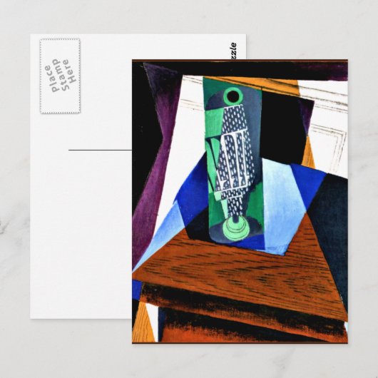 Gris - Glas op een tafel Briefkaart (Voorkant / Achterkant)