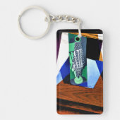 Gris - Glas op een tafel Sleutelhanger (Voorkant)