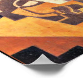 Gris - Guitar en Fruit Dish op een tafel Poster (Hoek)