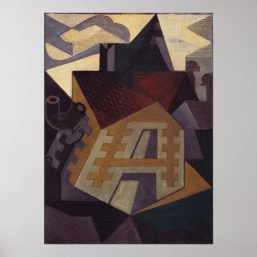 Gris - landschap in Beaulieu Poster (Voorkant)