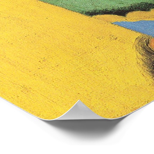 Gris - landschap op Ceret 1913 Poster (Hoek)