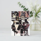 Gris - Man in een café Briefkaart (Staand voorkant)