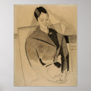 Gris - Mme Cezanne, naar Cezanne Poster