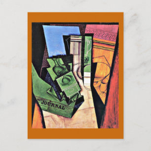 Gris - Ontbijt, beroemde schilderij, Briefkaart
