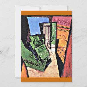 Gris - Ontbijt, beroemde schilderij, Kaart