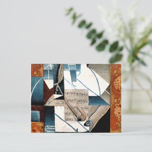 Gris - Pen en pijp Briefkaart (Staand voorkant)