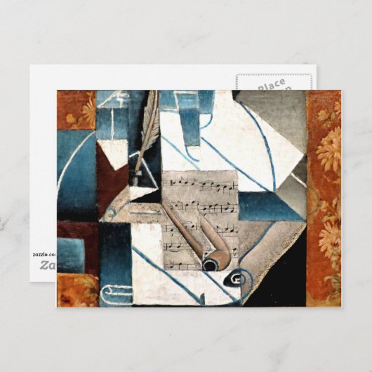 Gris - Pen en pijp Briefkaart (Voorkant / Achterkant)