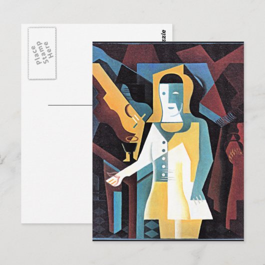 Gris - Pierrot, Briefkaart (Voorkant / Achterkant)