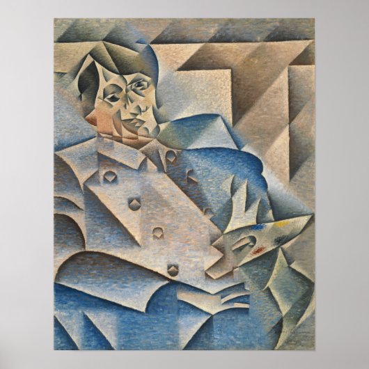 Gris - Portret van Pablo 1912 Poster (Voorkant)