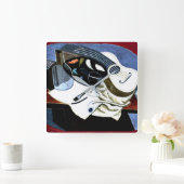 Gris - schildertafel; schilderij Juan Gris Vierkante Klok (Huis)