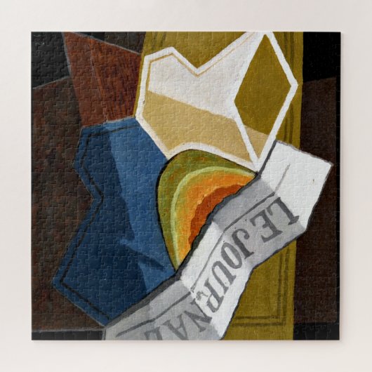 Gris - Slank van Melon, schilderij van Cubisten Legpuzzel (Horizontaal)