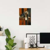 gris-speelkaarten en glas bier poster (Thuiskantoor)