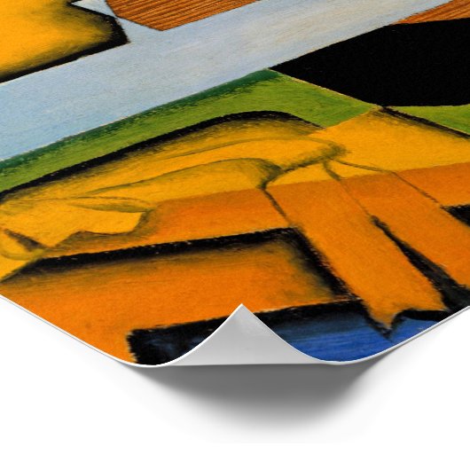 Gris - Stilleven met gitaar Poster (Hoek)