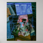 Gris - Stilleven voor een open raam Poster (Voorkant)