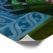 Gris - Stilleven voor een open raam Poster (Hoek)