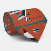 Gris van Wassily Kandinsky: Retro Art Redefined Stropdas (Opgerold)