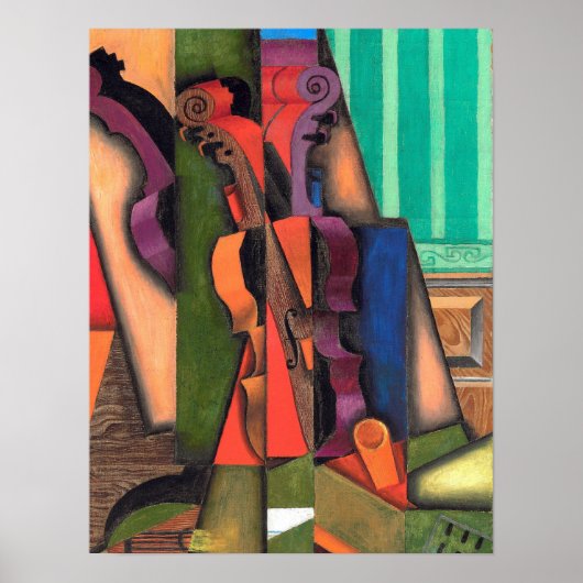 Gris - Violin en gitaar Poster (Voorkant)