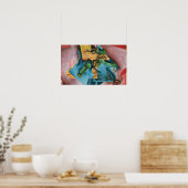 GRIS - Viool en glas Poster (Keuken)