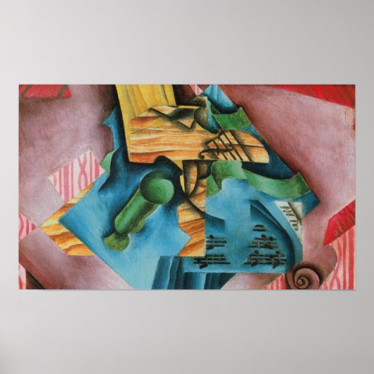 GRIS - Viool en glas Poster (Voorkant)