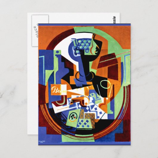 Gris - Vruchtdissel- en speelkaartjes Briefkaart (Voorkant / Achterkant)