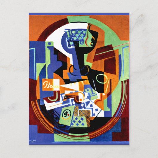 Gris - Vruchtdissel- en speelkaartjes Briefkaart (Voorkant)