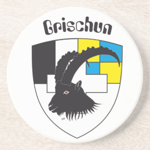 Grischun Svizra Untersetzer Zandsteen Onderzetter