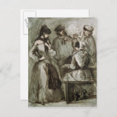 Grisettes en werknemers briefkaart (Voorkant / Achterkant)