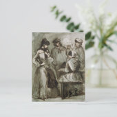 Grisettes en werknemers briefkaart (Staand voorkant)