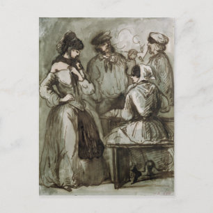 Grisettes en werknemers briefkaart