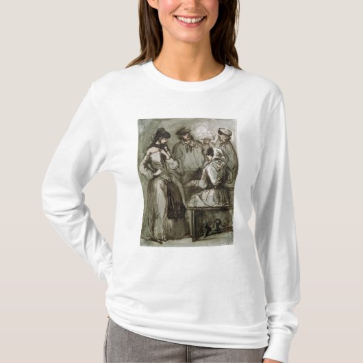 Grisettes en werknemers t-shirt (Voorkant)