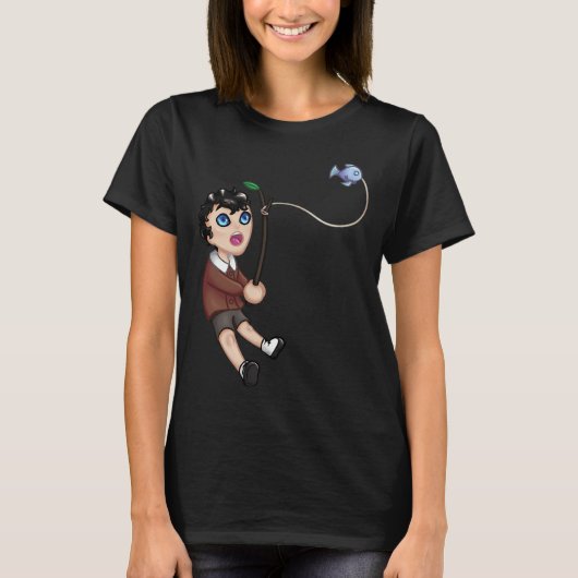 Grisha Vissen Chibi T-shirt (Voorkant)