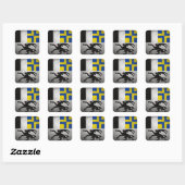 Grisons Vierkante Sticker (Vel)
