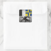 Grisons Vierkante Sticker (Tas)