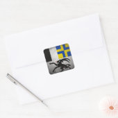 Grisons Vierkante Sticker (Envelop)