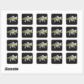 Grisons Vierkante Sticker (Vel)