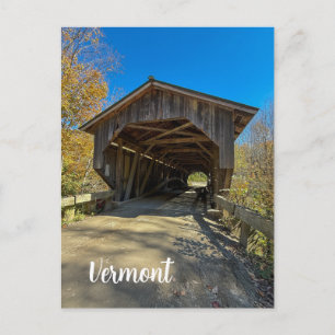 Grist Mill-brug in Vermont Feestdagenkaart