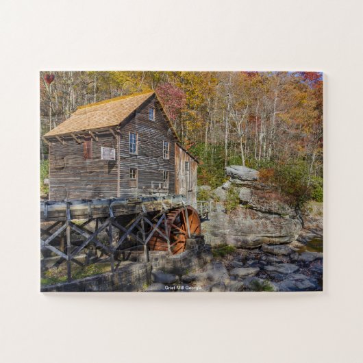 Grist Mill Georgia. Jigzaag Puzzle Legpuzzel (Horizontaal)