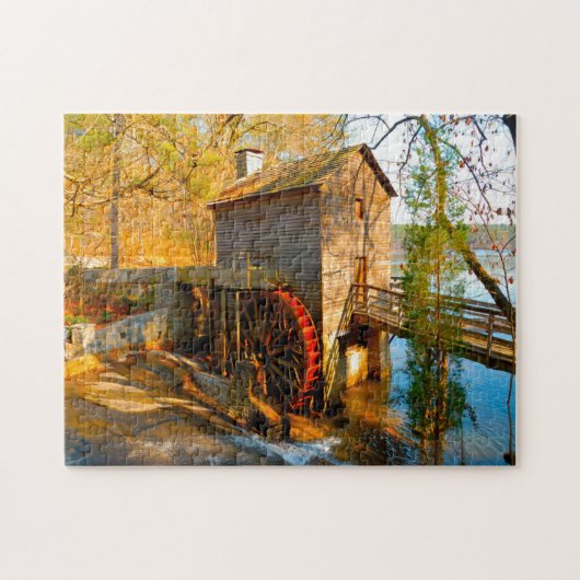 Grist Mill Georgia. Legpuzzel (Horizontaal)