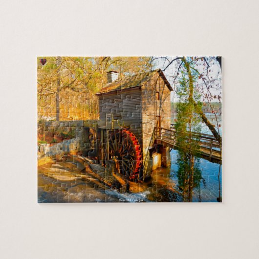 Grist Mill Georgia. Legpuzzel (Horizontaal)