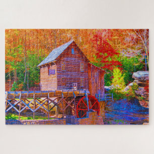 Grist Mill, Glade Creek West Virginia Legpuzzel