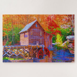 Grist Mill, Glade Creek West Virginia Legpuzzel