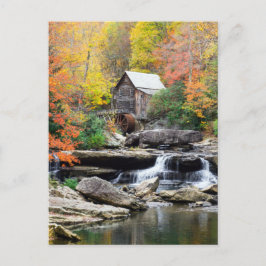 Grist Mill Glade Creek West Virginia Waterfall Briefkaart